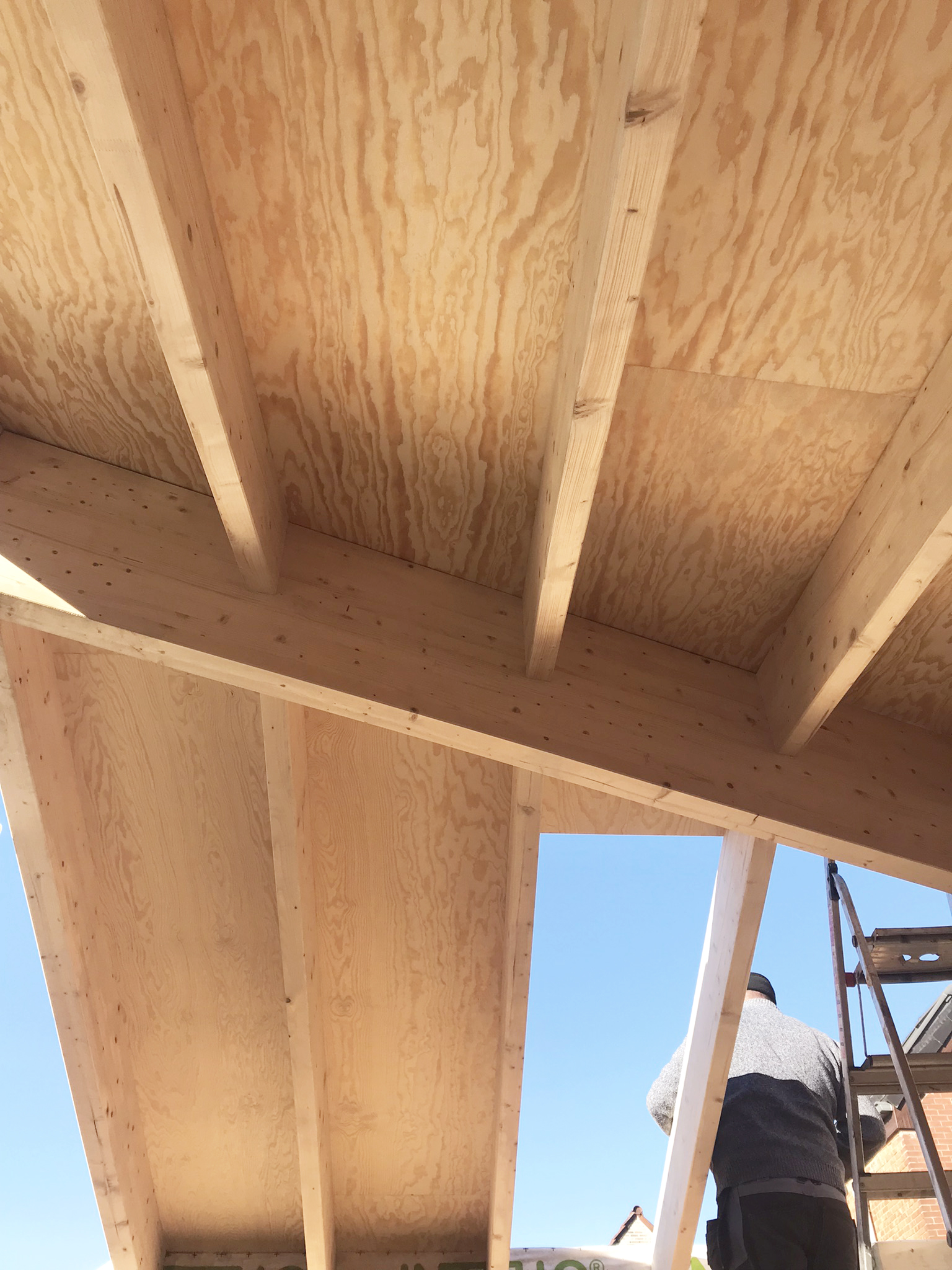 houtskeletbouw uitbreiding woning Aarschot